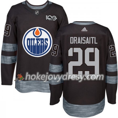 Pánské Hokejový Dres Edmonton Oilers Leon Draisaitl 29 1917-2017 100th Anniversary Adidas Černá Authentic